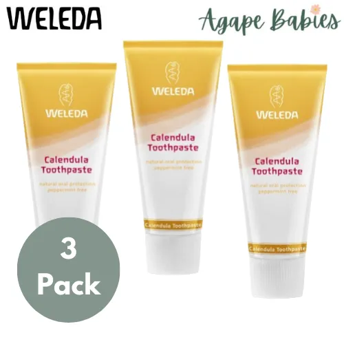 [3-Pack] Weleda Calendula Toothpaste, 75ml Exp: