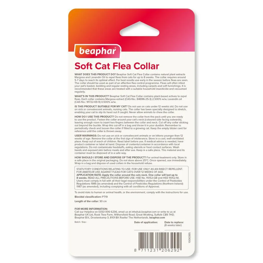 Beaphar Cat Collar Repels Fleas Sparkle
