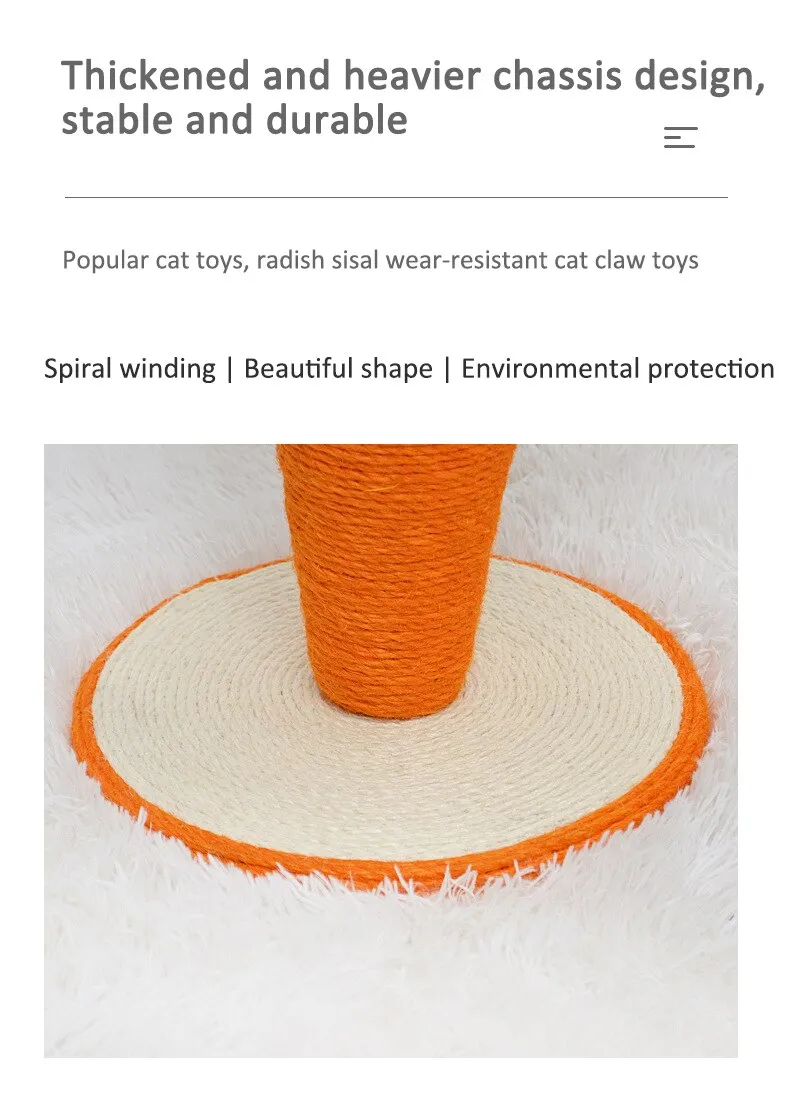 Carrot Cat Scratcher Post