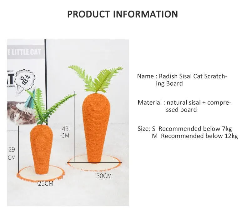 Carrot Cat Scratcher Post