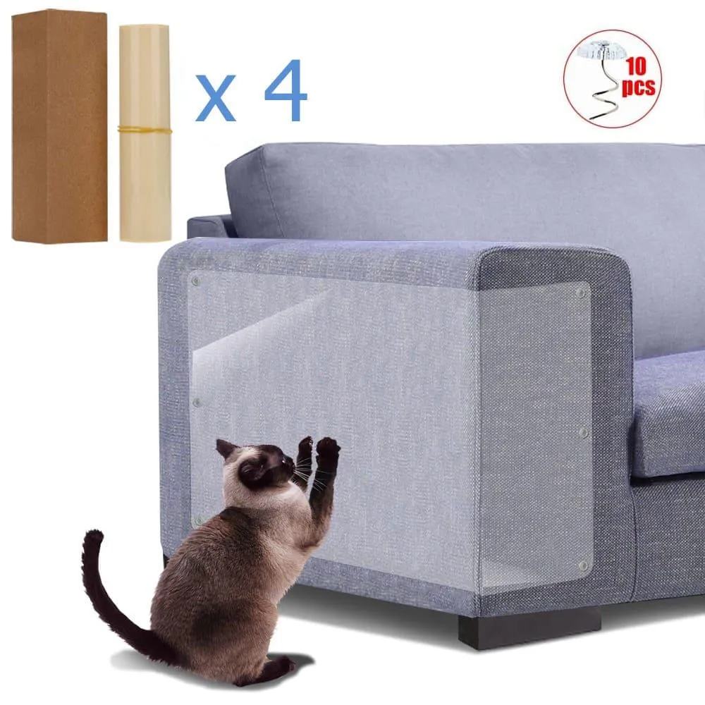 Cat Scraper Durable Sticker Tape Cat Scratching Post Furniture Couch Sofa Protector Anti Cat Scratcher Paw Pads For Claw