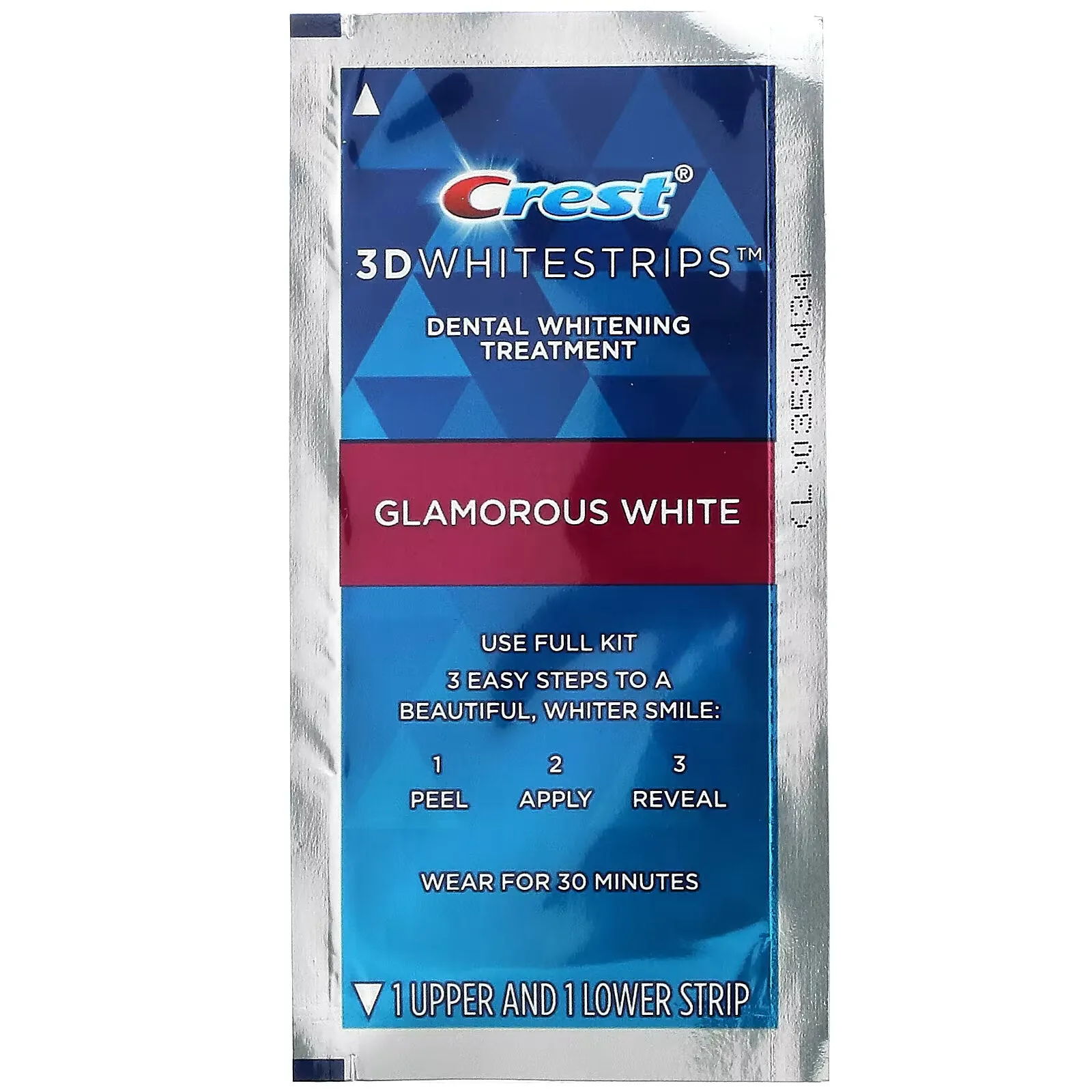 Crest, 3D Whitestrips, Glamorous White, Teeth Whitening Kit, 28 Strips