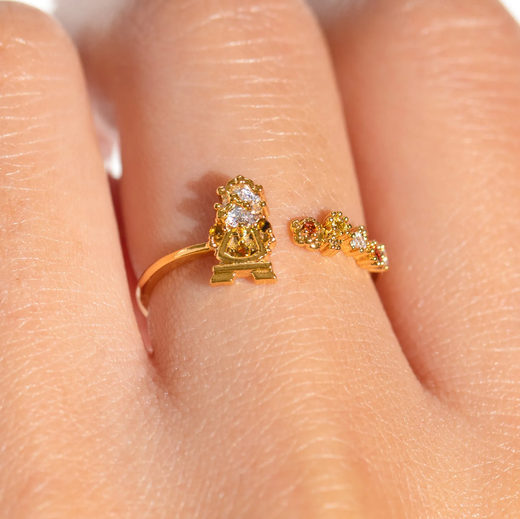Disney Beauty & The Beast Cogsworth Ring