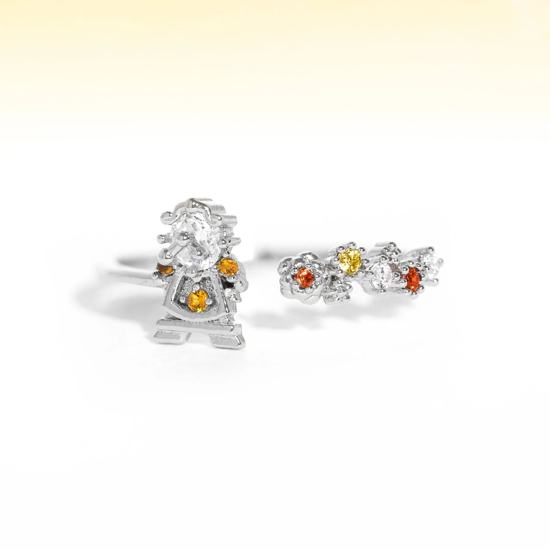 Disney Beauty & The Beast Cogsworth Ring