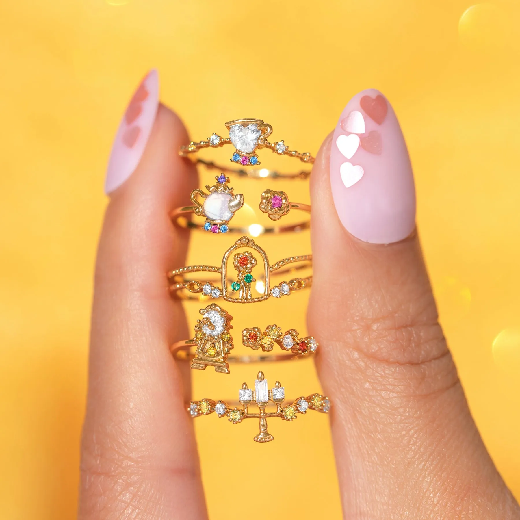 Disney Beauty & The Beast Cogsworth Ring