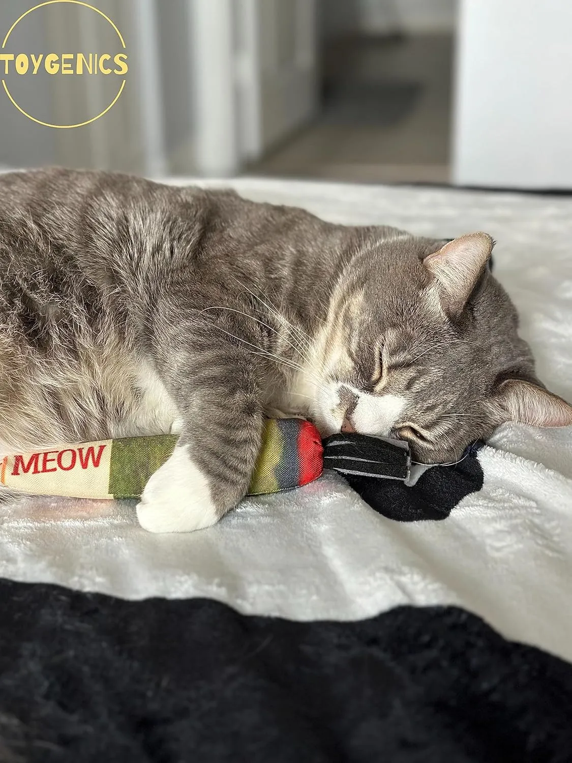 Doobie Catnip Toys for Cats - Soft, Bite-Resistant Cat Chew Toys with Long Shape for Kicking and Stress Relief