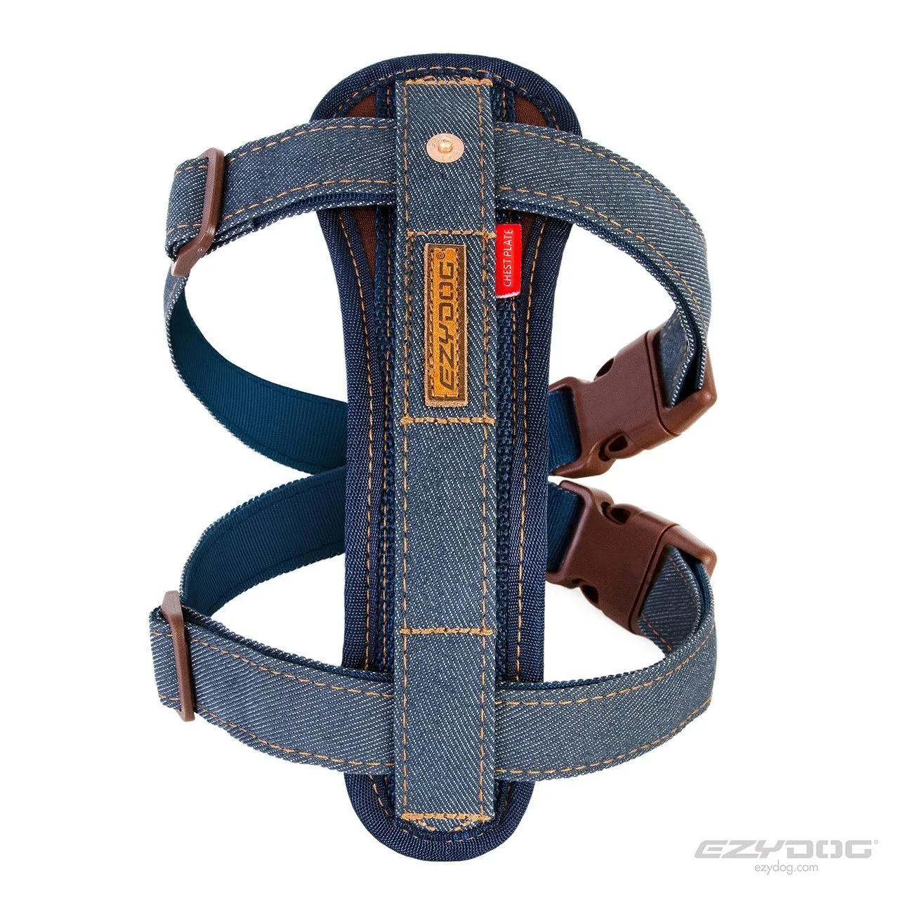 EzyDog Chestplate Dog Harness Denim Medium