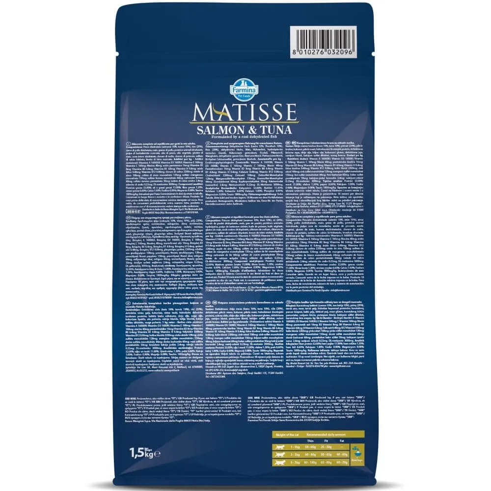 Farmina Matisse Chicken & Rice and Salmon & Tuna Adult Cat Dry Food Combo