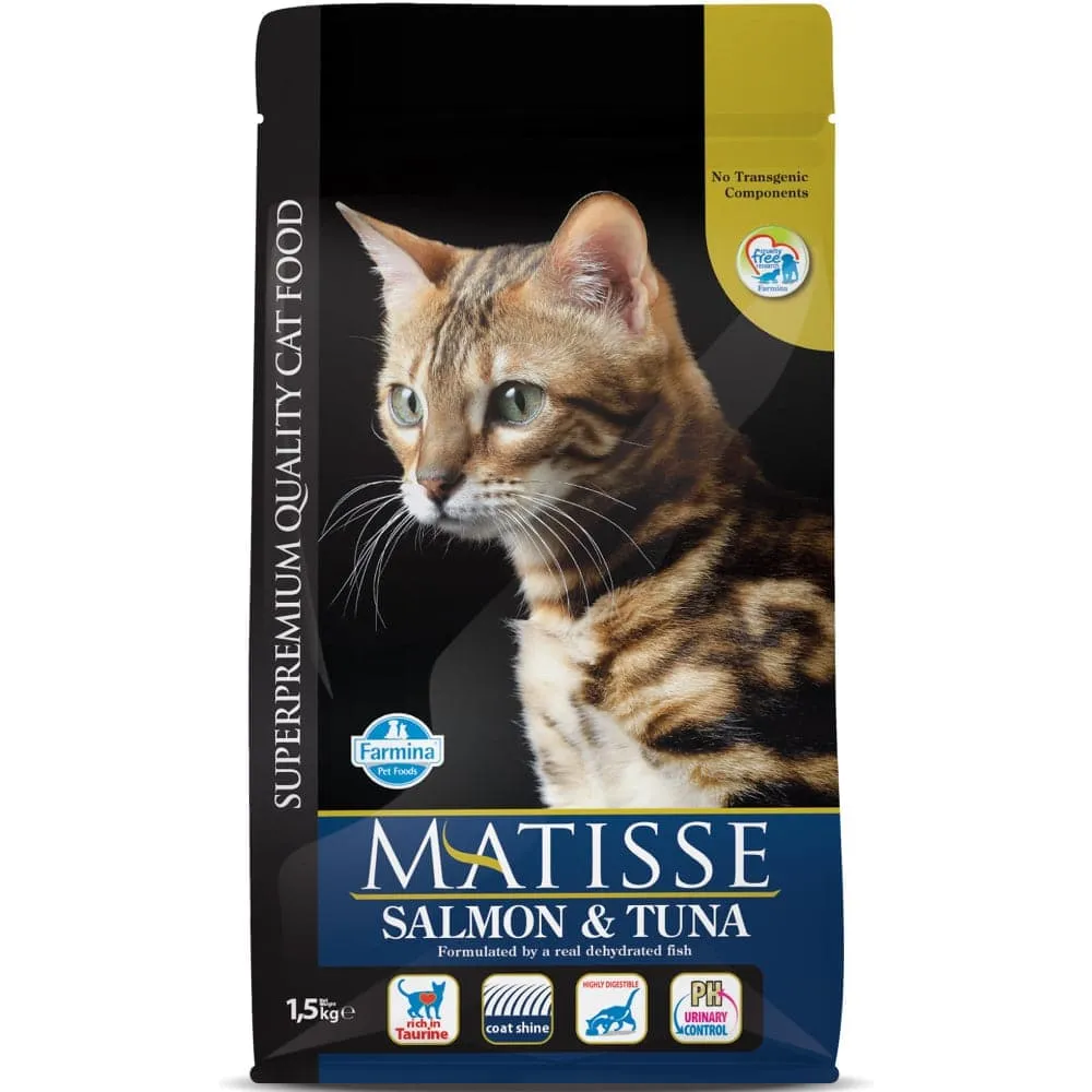 Farmina Matisse Chicken & Rice and Salmon & Tuna Adult Cat Dry Food Combo