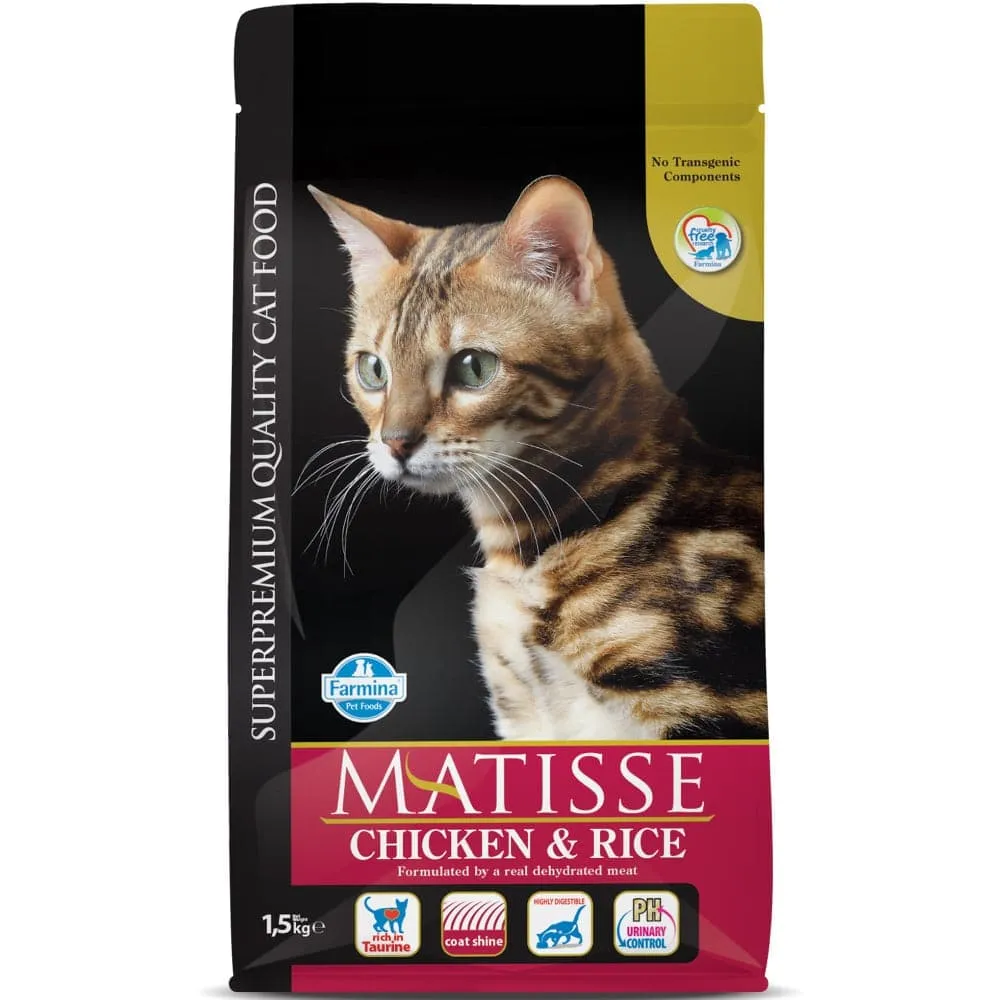 Farmina Matisse Chicken & Rice and Salmon & Tuna Adult Cat Dry Food Combo