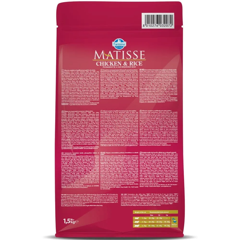 Farmina Matisse Chicken & Rice and Salmon & Tuna Adult Cat Dry Food Combo