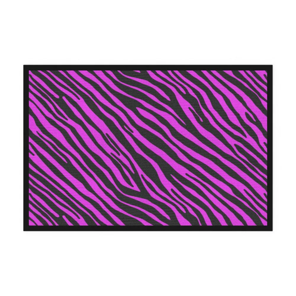 Floor Mats - Pink Zebra