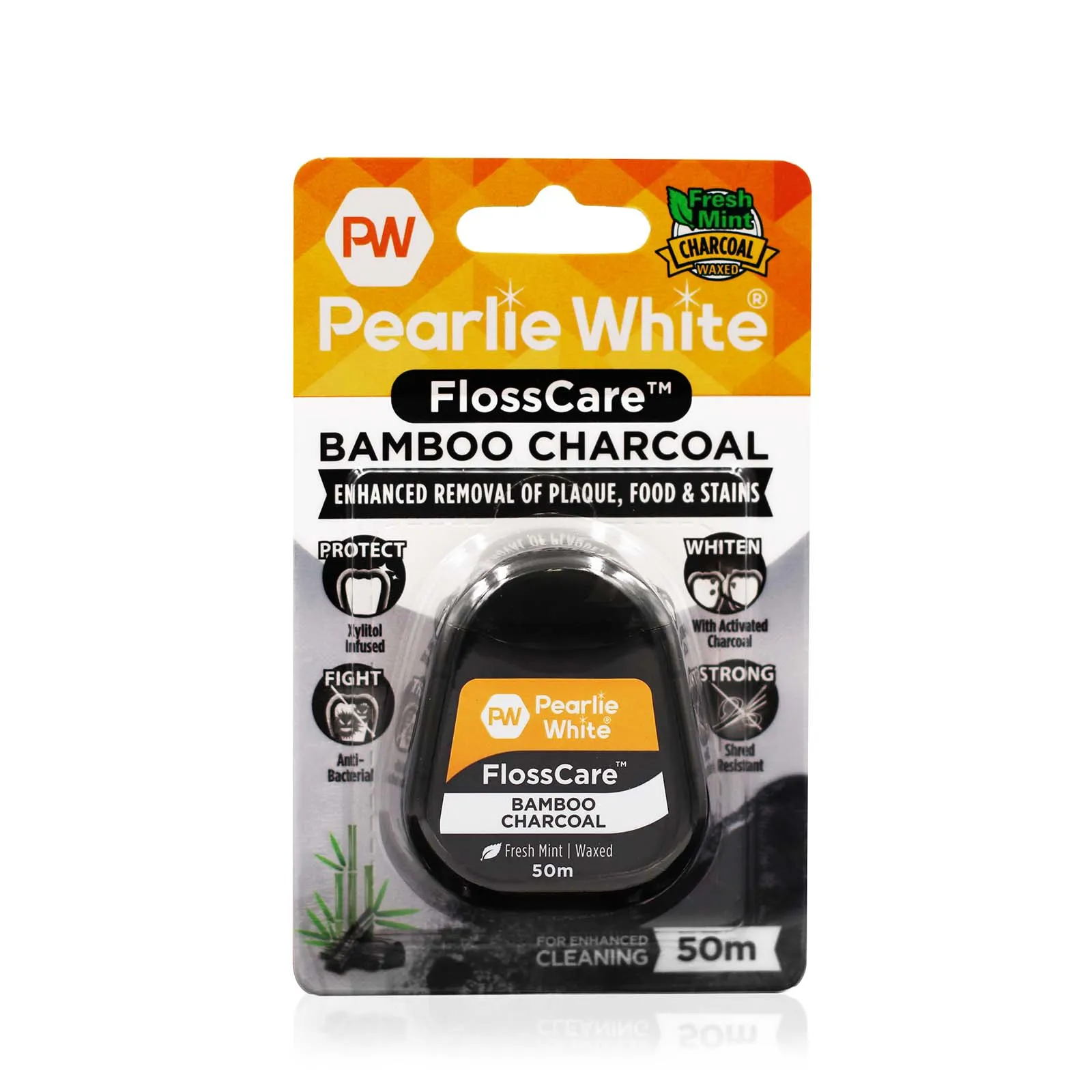 FlossCare Bamboo Charcoal Floss 50m *EXP DATE: APR 2025*
