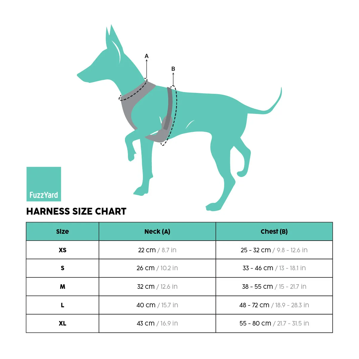 FuzzYard Marine Blue Dog Harness