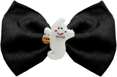 Ghost Chipper Black Pet Bow Tie