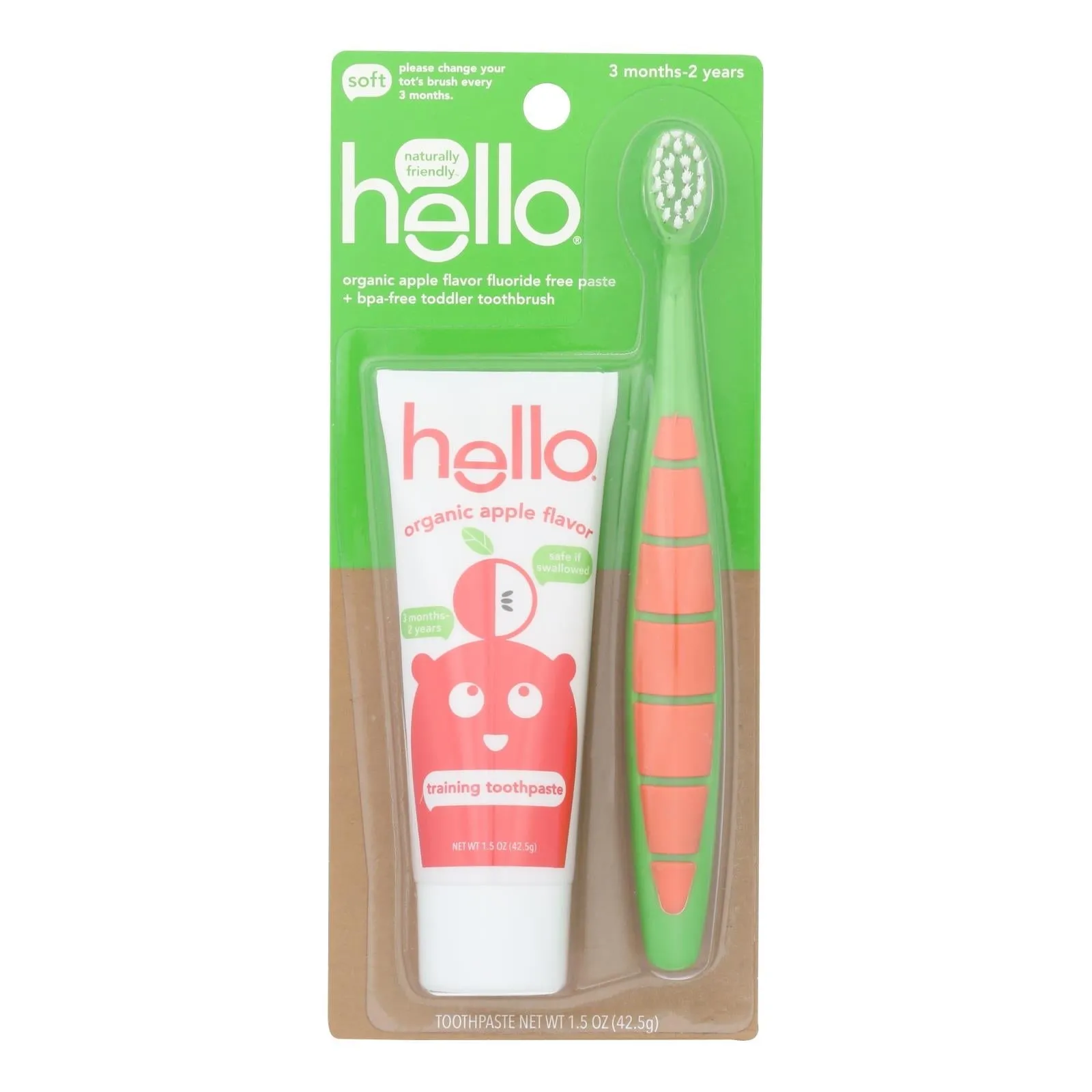 Hello Products LLC Toothpaste   Brush Bundle, 6 Packs, 2 Count