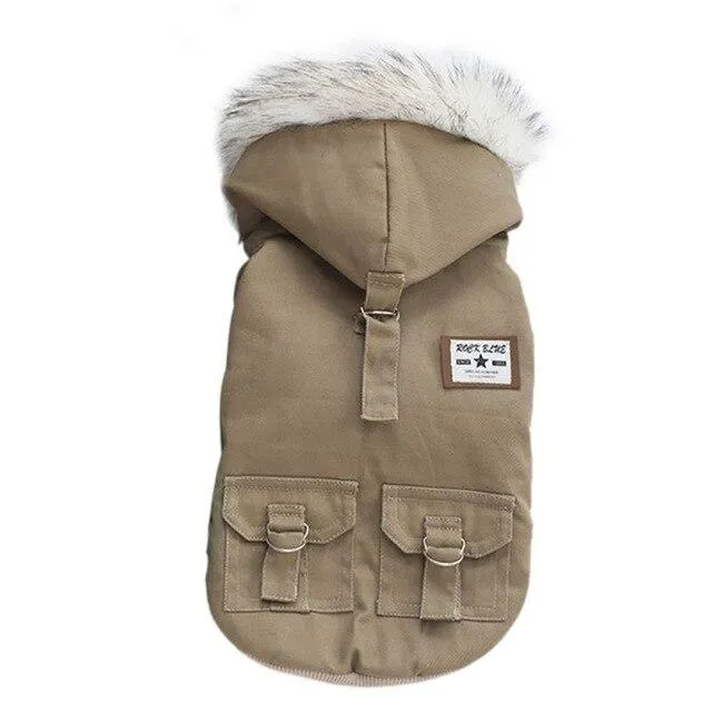 Hooded Winter Dog Jacket