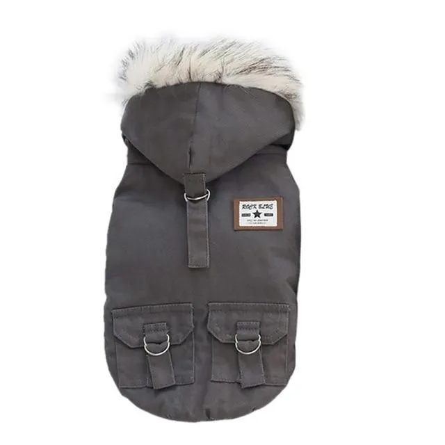 Hooded Winter Dog Jacket