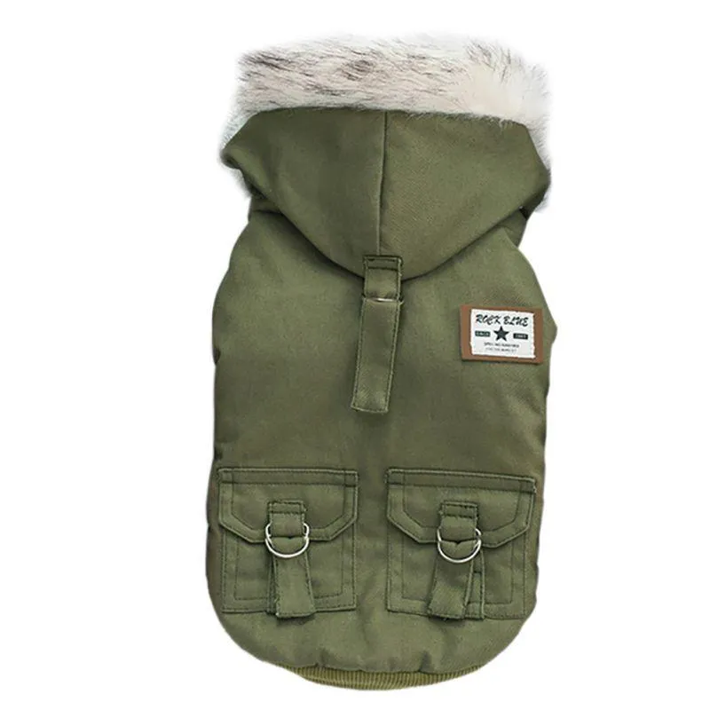 Hooded Winter Dog Jacket