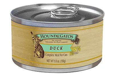 Hound & Gatos Duck Recipe Cat Food 5.5oz
