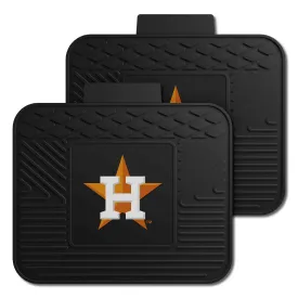 Houston Astros Back Seat Car Utility Mats - 2 Piece Set