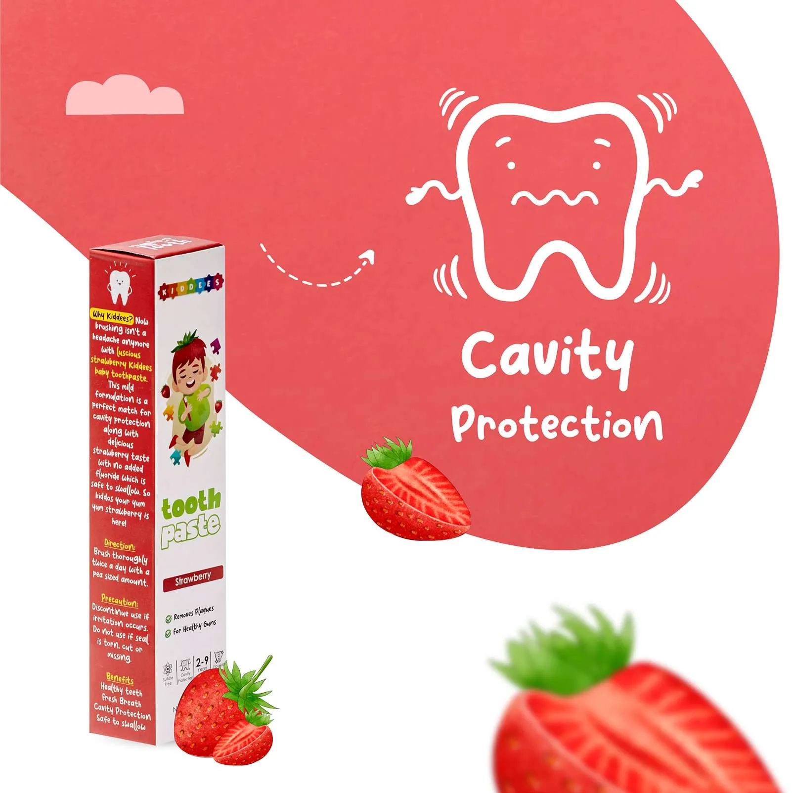 Kiddees Strawberry Kids Toothpaste