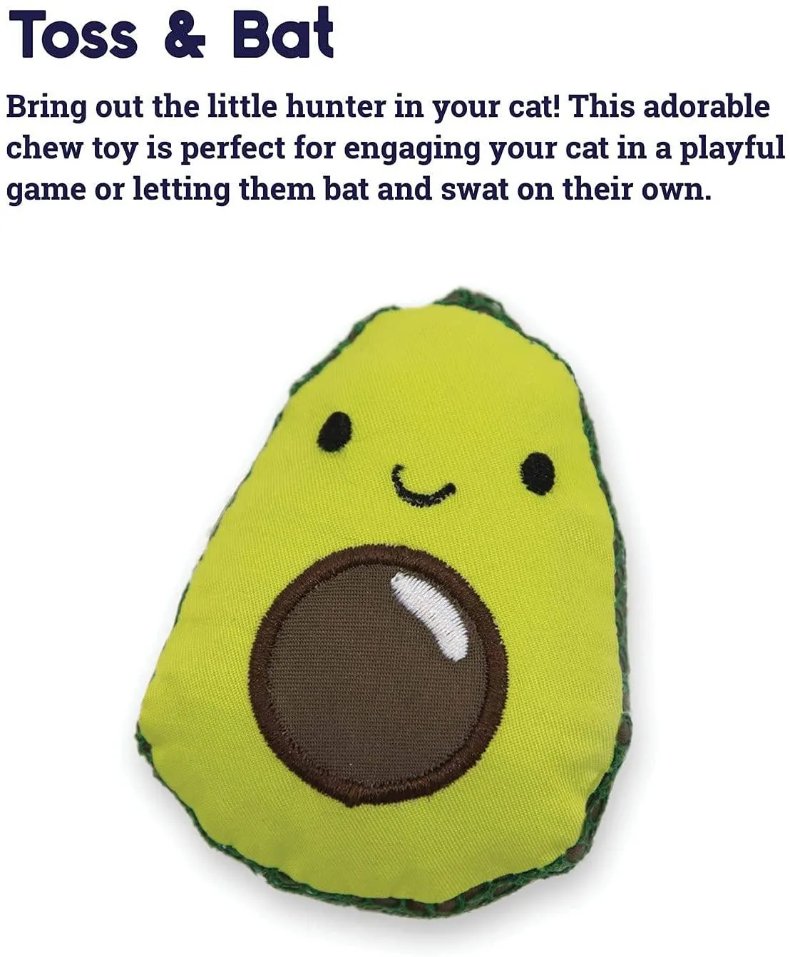 Lil' Avocato Dental Health Catnip Cat Chew Toy
