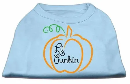 Lil Punkin Screen Print Dog Shirt Baby Blue Sm (10)