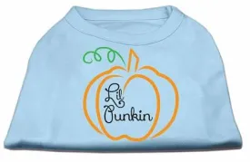 Lil Punkin Screen Print Dog Shirt Baby Blue Sm (10)