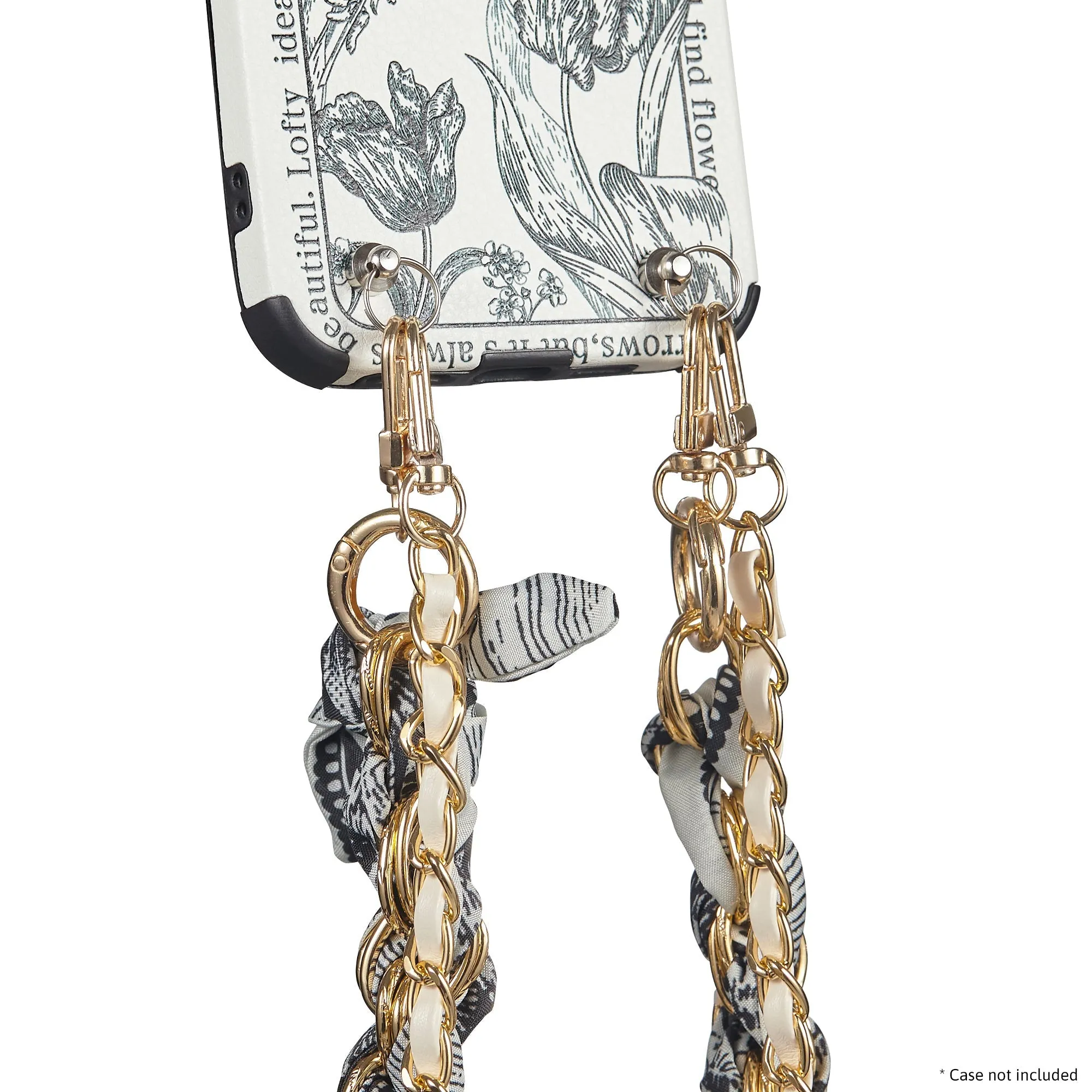 Metallic Cross-body Phone Strap