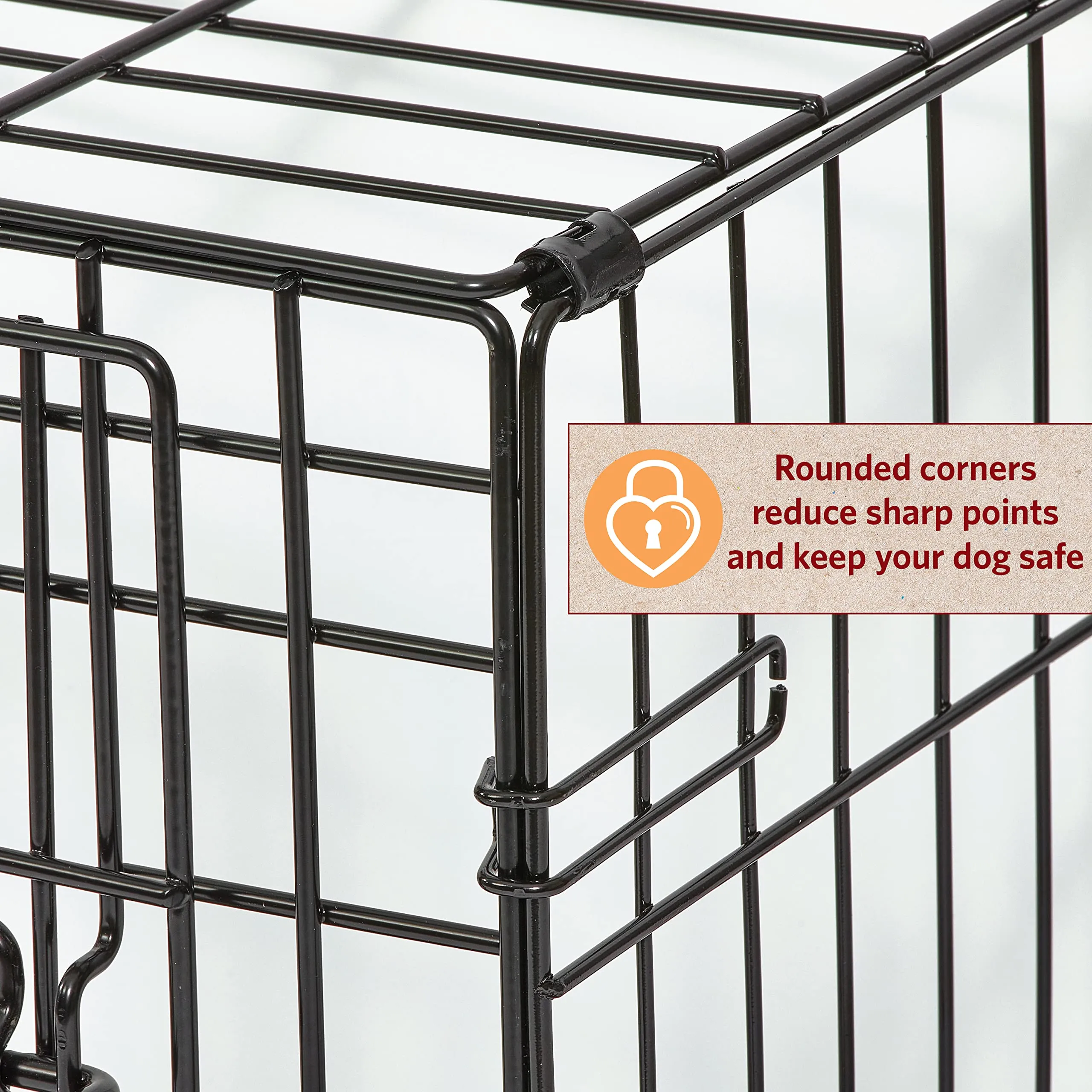 Midwest I-Crate Single Door Metal Folding Dog Crate with Divider Panel - 48" X 30" X 33" Inches