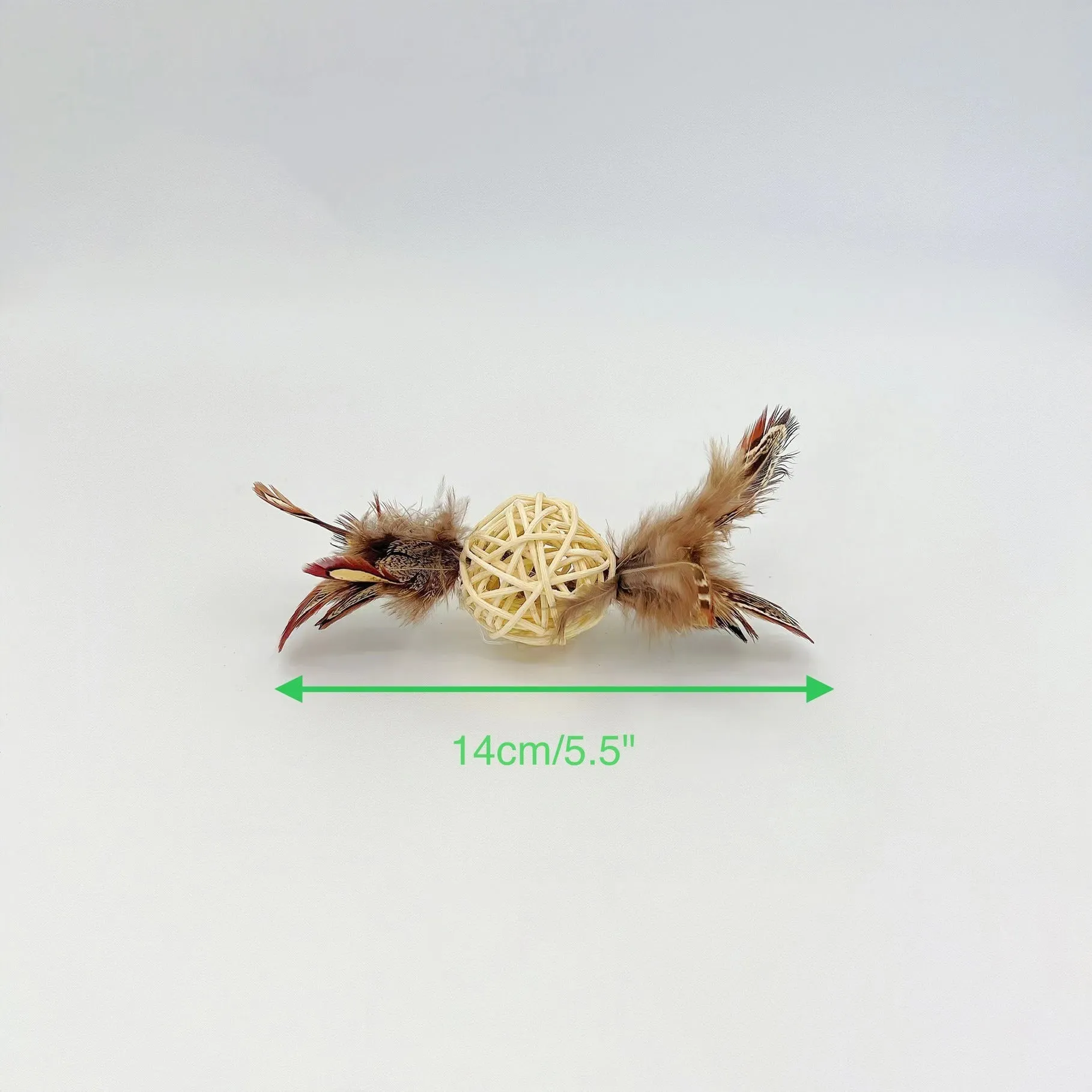 Moo - Leopard Print Feather Cat Toys