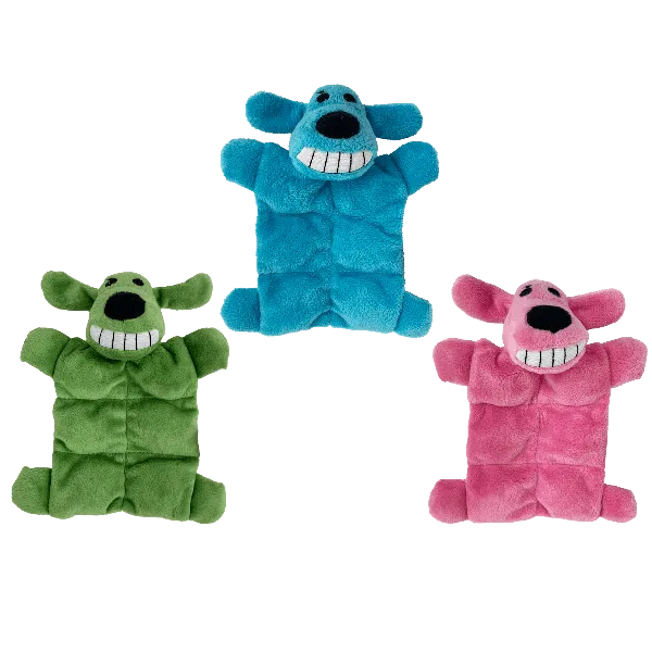 Multipet Mini Loofa Dog Squeaker Mat Assorted Dog Toy
