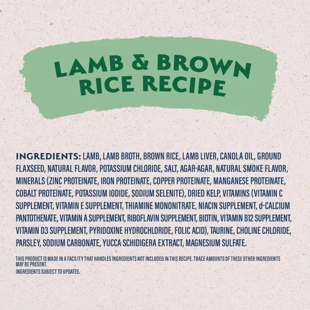 Natural Balance Limited Ingredient Lamb & Brown Rice Recipe Paté 13oz, Wet Dog Food, Case Of 12