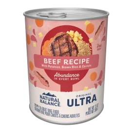 Natural Balance Original Ultra Beef Recipe Paté 13-oz, Wet Dog Food, Case Of 12
