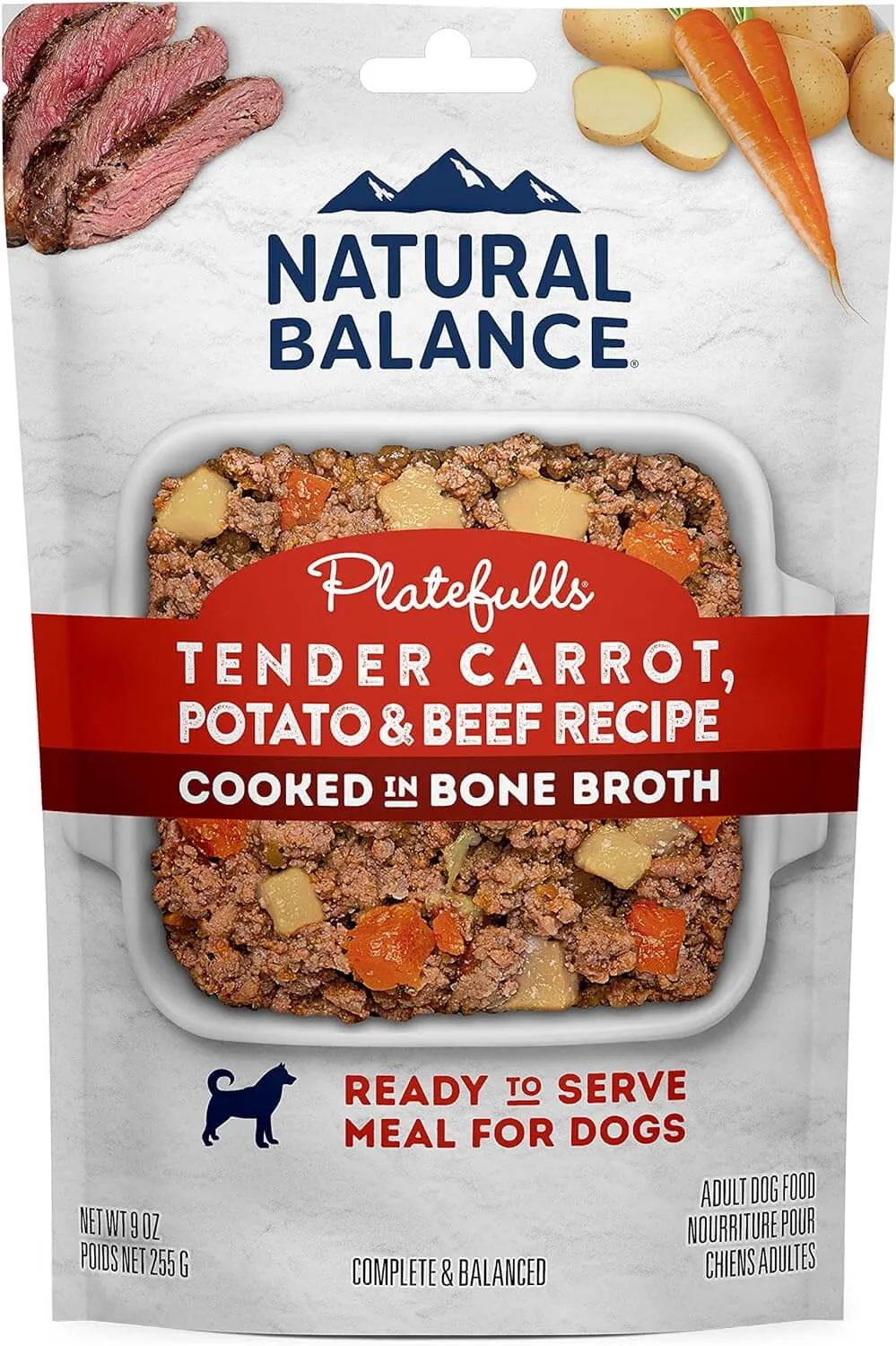 Natural Balance Platefulls Tender Carrot, Potato & Beef Recipe 9 oz