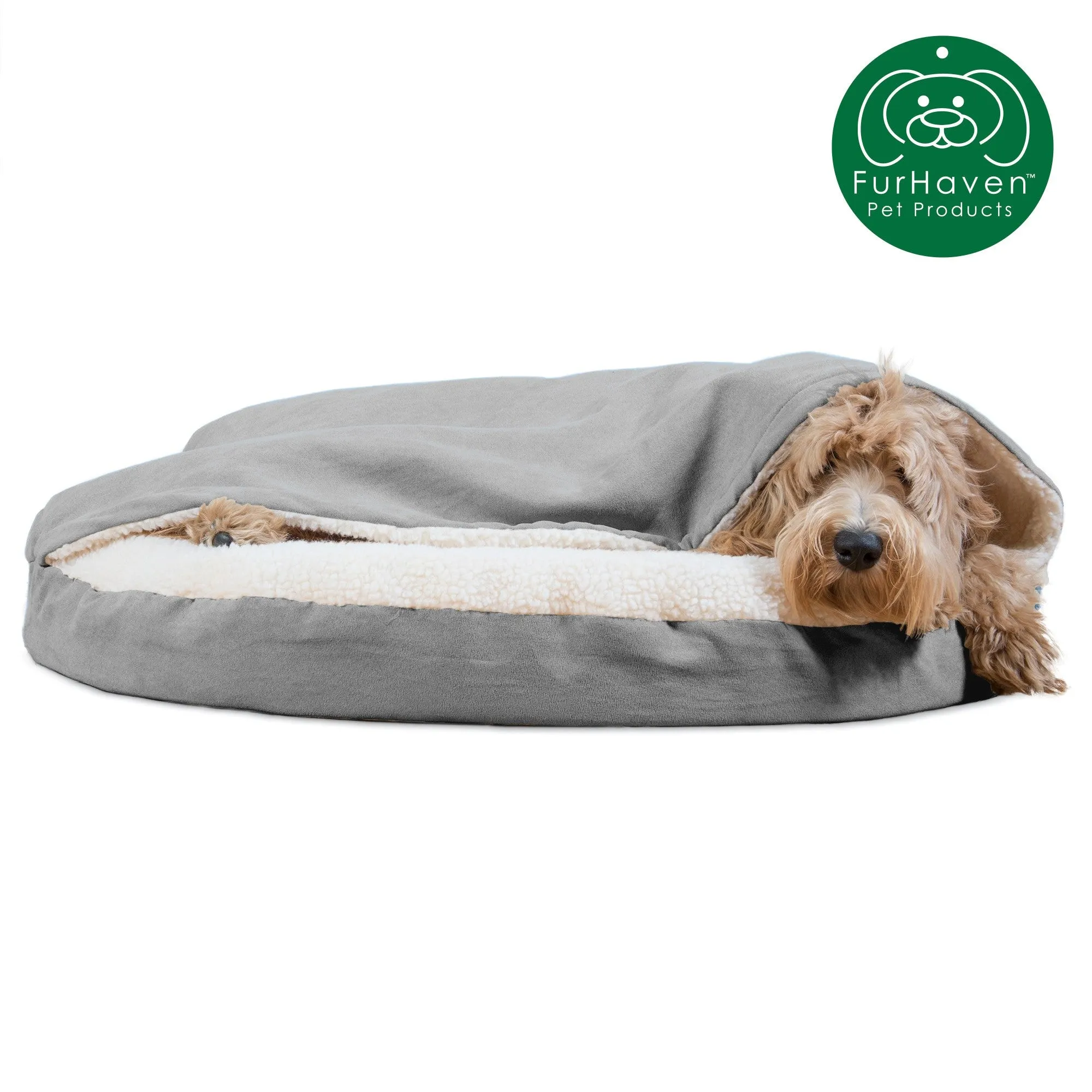 Orthopedic Faux Sheepskin Snuggery Pet Bed