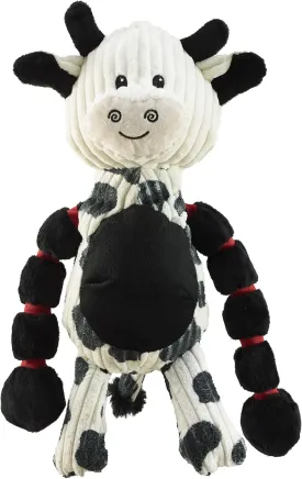 Outward Hound Thunda Tugga Cow Plush & Squeaky Dog Tug Toy