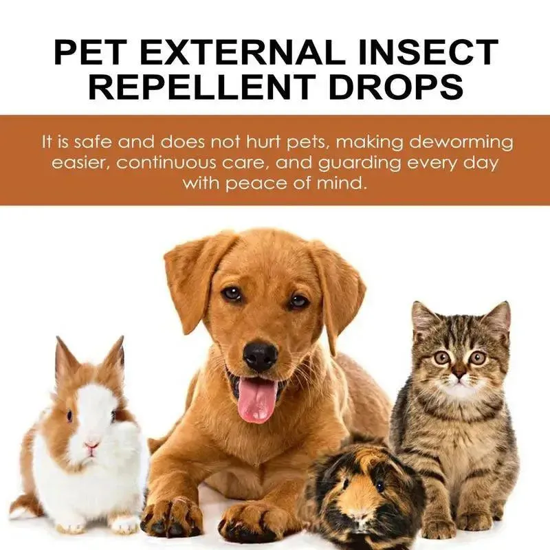 Pet Anti-Flea Drops 30ml Insecticide Lice Remover