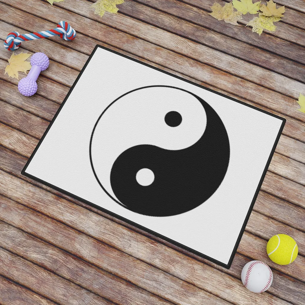 Pet Mat (18" x 24") AL BLUE DESIGNED YIN/YANG