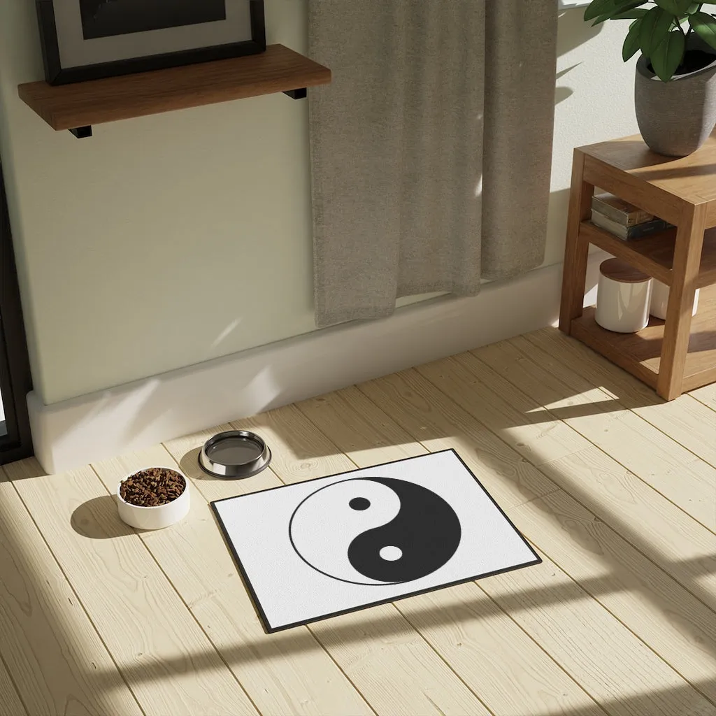 Pet Mat (18" x 24") AL BLUE DESIGNED YIN/YANG
