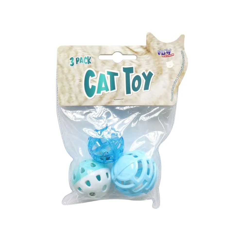 Play Cat Rattle Ball Toys | Pack of 3