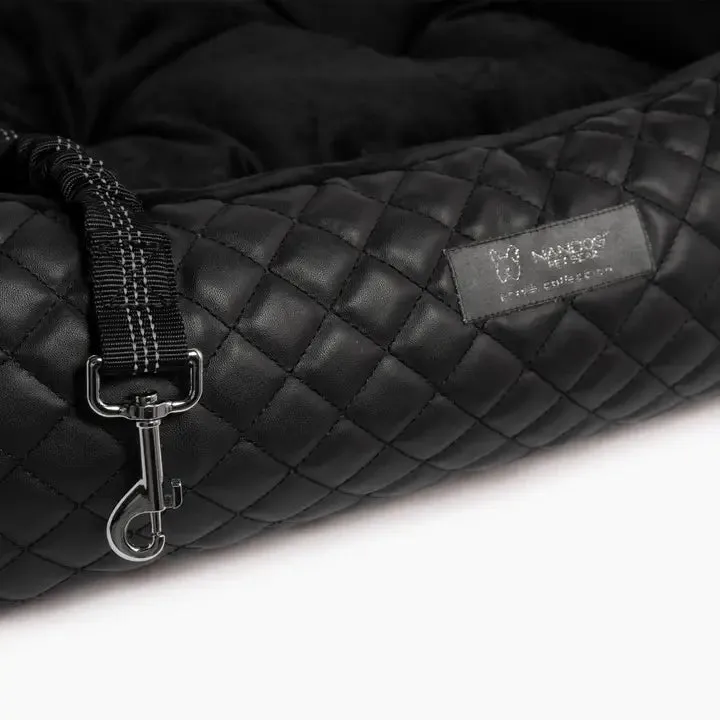 Quilted Vegan Leather Car Seat