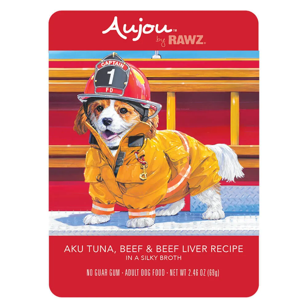 RAWZ Aujou Tuna, Beef & Beef Liver Wet Dog Food