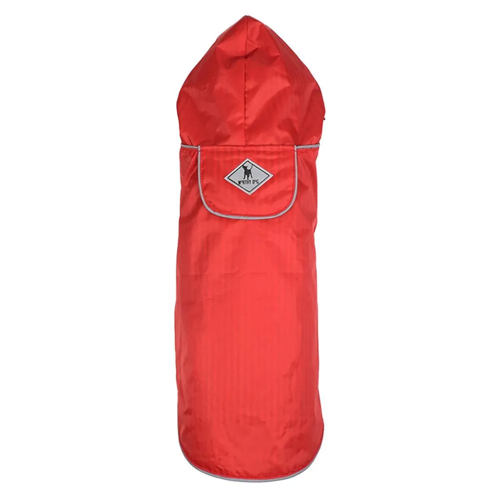 Red Dog Rain Jacket - The Worthy Dog Red Seattle Slicker Jacket