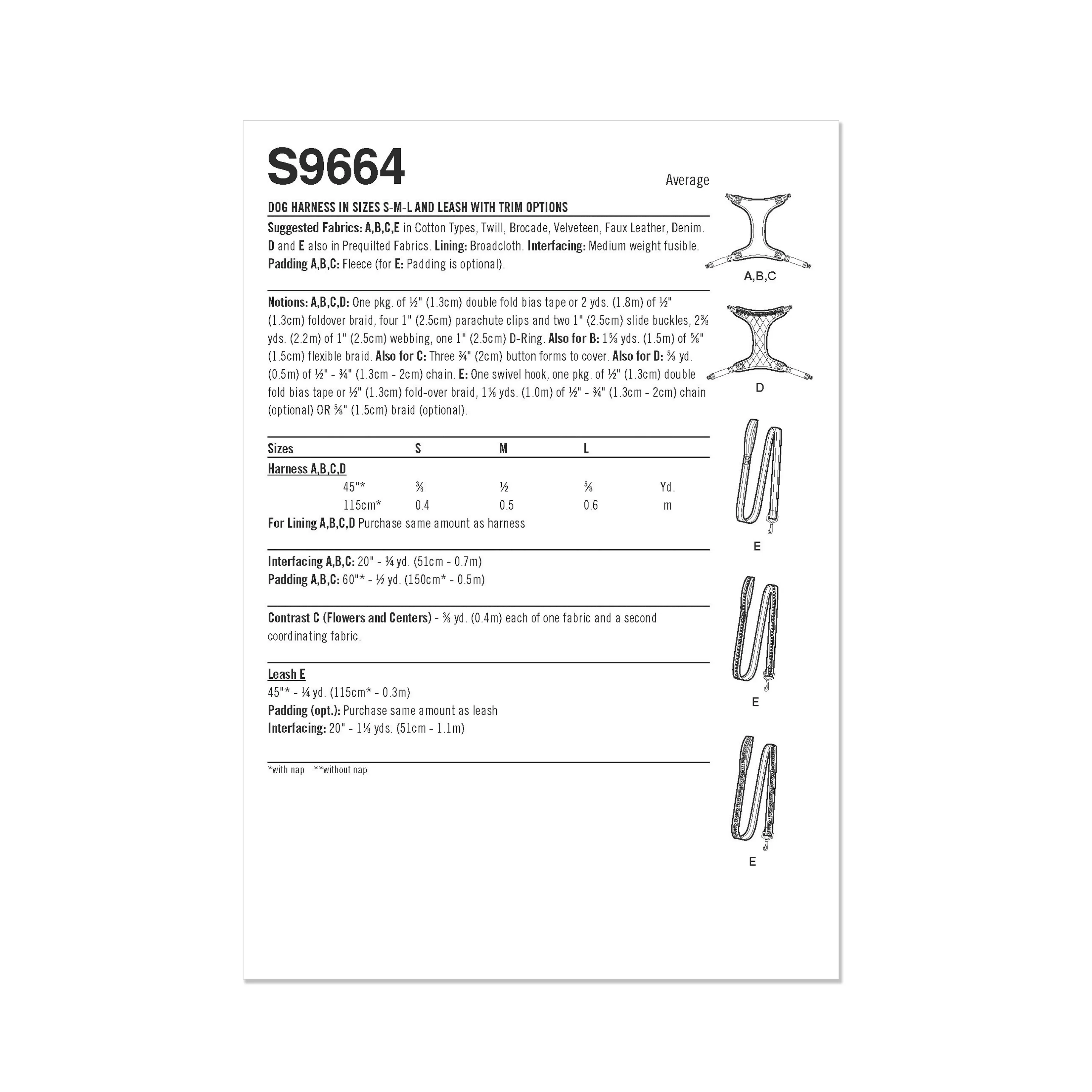 Simplicity Pattern S9664 Undefined Pet