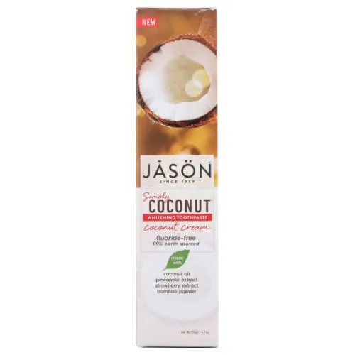 Simply Whitening Toothpaste Coconut Cream 4.2 Oz By Jason Natural Products