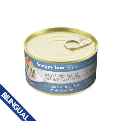 Snappy Tom® Lites Chicken with Salmon Wet Cat Food CASE of 24/3 oz