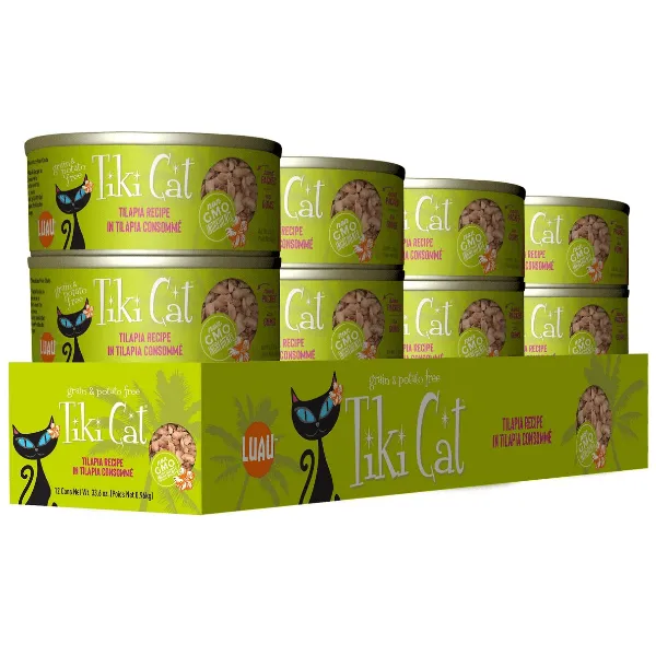 Tiki Cat Luau Tilapia Recipe Canned Cat Food