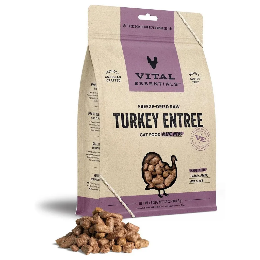 Turkey Mini Nibs Freeze-Dried for Cats 12oz